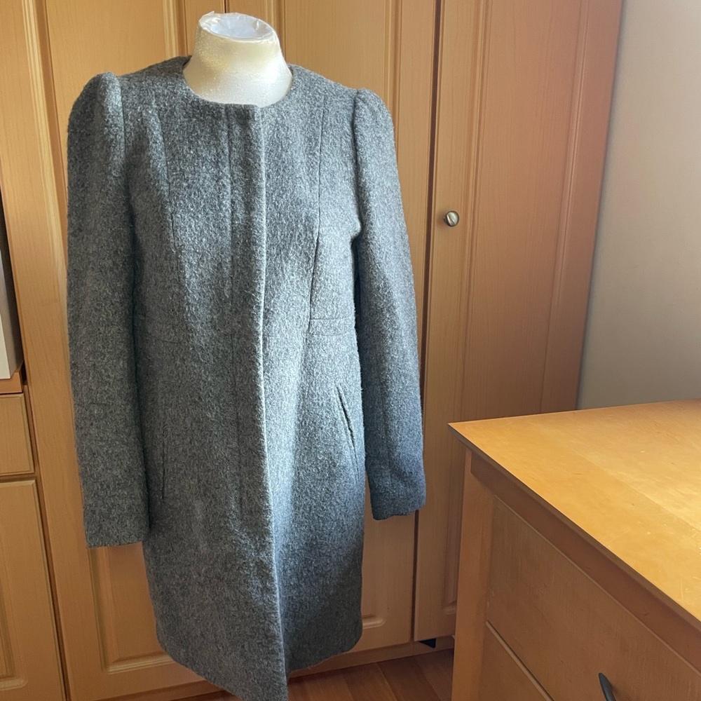 H&M Gray Wool-Blend Coat